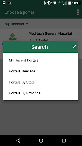 Screenshot MEDITECH MHealth