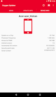 Oxygen Updater Screenshot