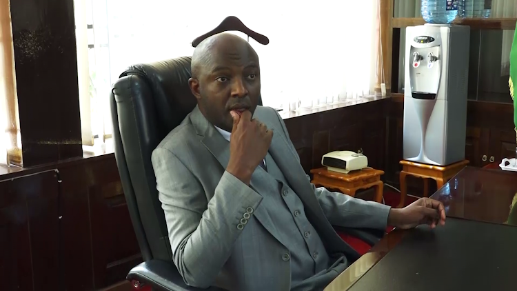 Murang'a Governor Irungu Kang'ata in his new office on August 29, 2022.