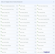 Yadgaar Desi & Family Restaurant menu 2