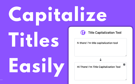 Convert to Capital Letters