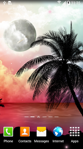 Screenshot Tropical Night Live Wallpaper