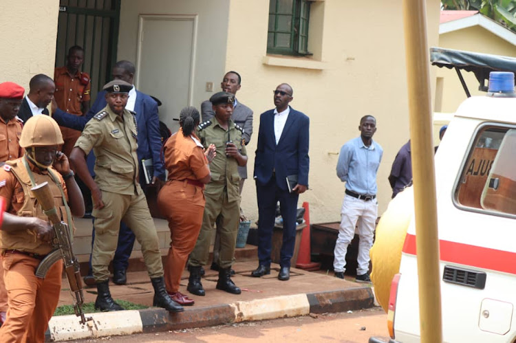 Security was tight at court as Molly Katanga was being charged with the murder of her husband Henry Katanga