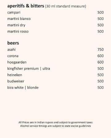 The Konkan Cafe - President SeleQtions menu 