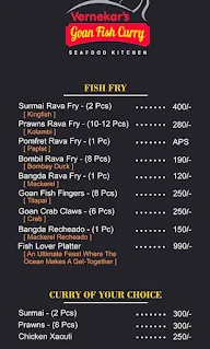 Vernekar's Goan Fish Curry menu 1