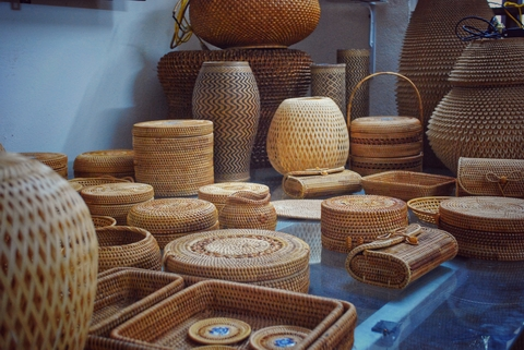 Bamboo rattan handocraft products