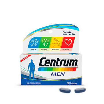 Centrum Men, Multivitamínico hombres entre 18 y 49 años X 30 tabs​  