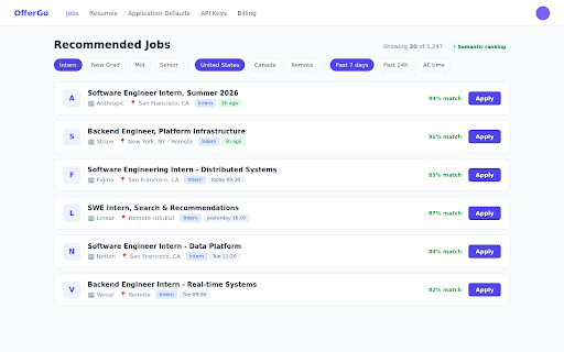 OfferGo — AI Job Apply screenshot 2