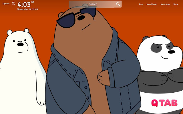 We Bare Bears Wallpapers Theme New Tab