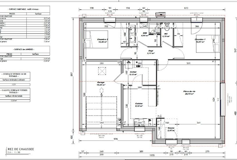  Vente Terrain + Maison - Terrain : 708m² - Maison : 75m² à Bréville (16370) 