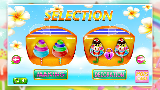 Sweet Cotton Candy Shop Candy Cooking Maker Game