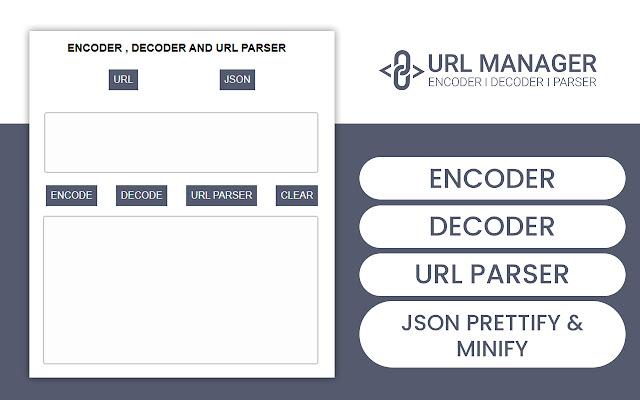 URL Encoder, Decoder and JSON Formatter Tool chrome extension