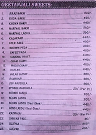 Mahabir Kunj menu 3