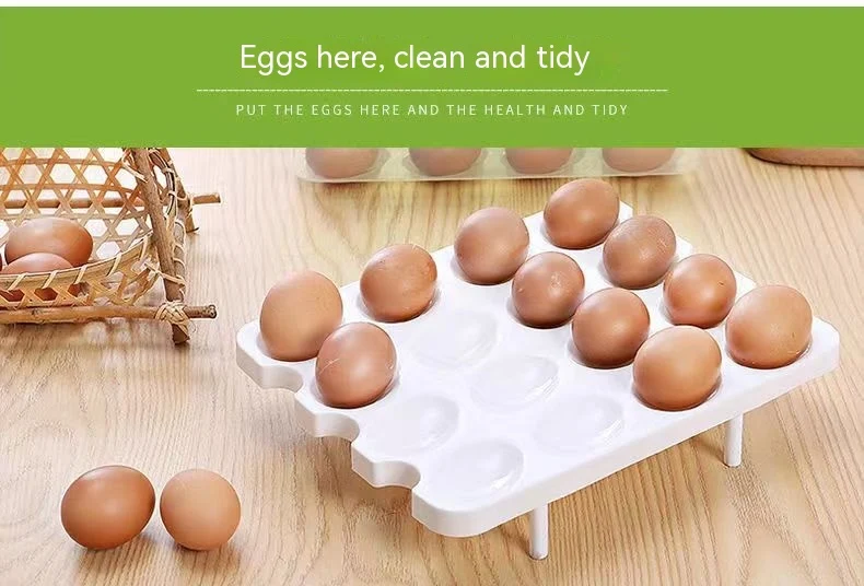 Portable Double Layer Plastic Egg Box Keeps Eggs Fresh and Safe Ideal for Travel and Home Use Secure Storage Easy to Car