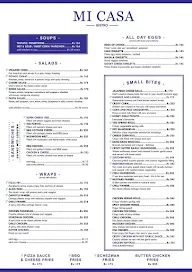 Mi Casa menu 2