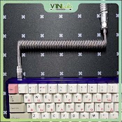 [Galaxy Version] Dây Cáp Custom Handmade Type - C Cho Bàn Phím Cơ / Coiled Custom Cable Type - C For Mechanical Keyboard