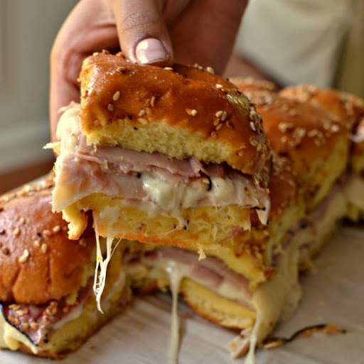 These Ham and Swiss Sliders are party perfect, easy to prepare and oh so delicious. 