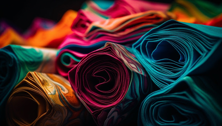 Silk has been cherished for centuries as the epitome of elegance and a staple for evening wear. Stock photo.