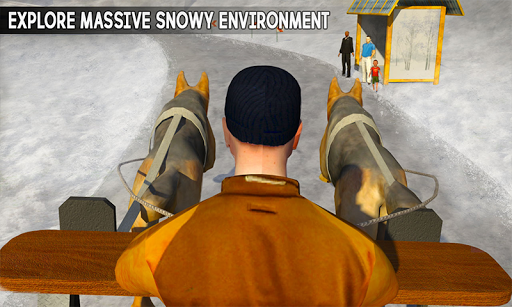 Snow Dog Sledding Transport: Dog Simulator Games