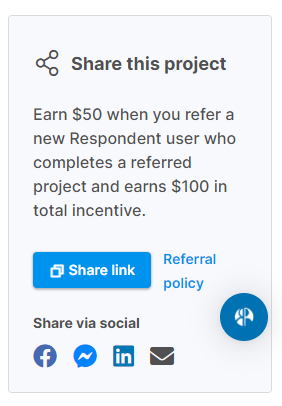 Respondent.io project referral