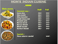 Mom's Indian Cuisine menu 2