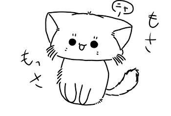 久しぶりの猫の絵ー