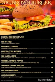 Big Brown Burger menu 2