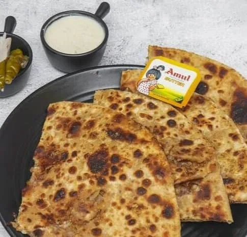 2 Double Egg Aloo Pyaaz Paratha