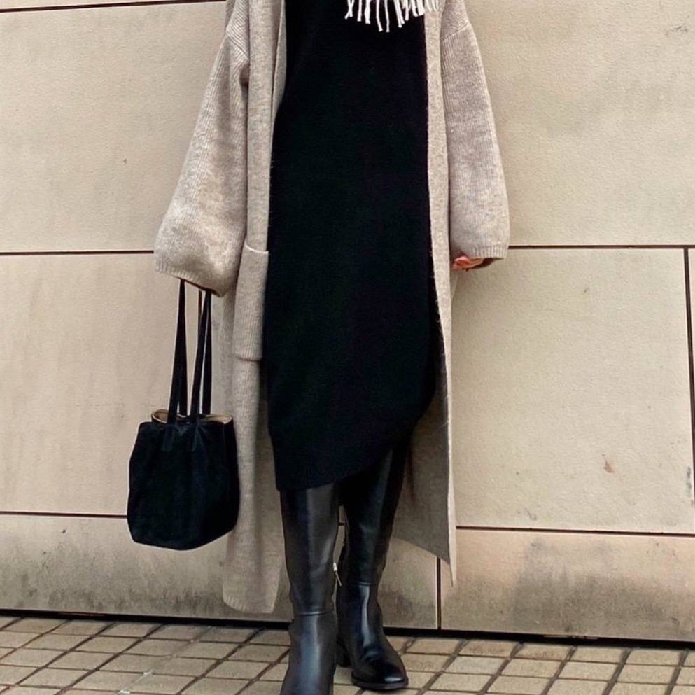 Uniqloワンピース使用 ややぽっちゃりママへ届け 晩冬コーデ特集 Trill トリル