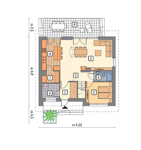 Cenny - wariant I (etap II) - M260 - Rzut parteru