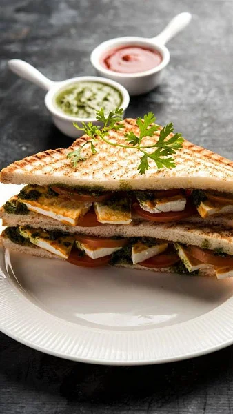 Paneer Sandwich (Fresh Paneer)