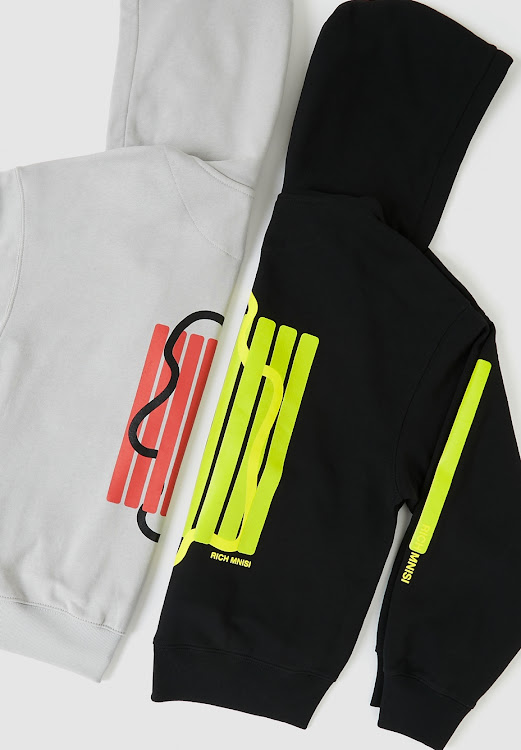 Hoodies from the Rich Mnisi and H&M collection are priced at R529 each.