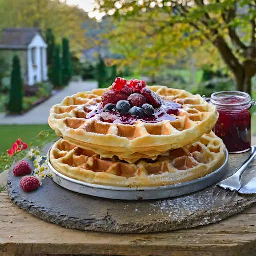 Mixed Fruit Jam Waffle