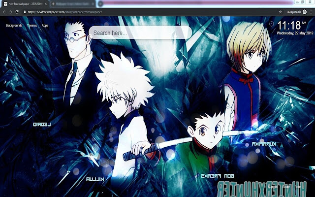 Hunter X Hunter Fond décran HD NewTab