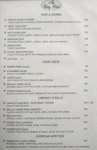 The City Club menu 1