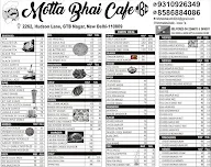 Motta Bhai Cafe menu 1