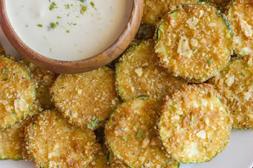 Pita Chip Fried Zucchini