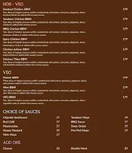 Belgian Burger Waffle menu 1