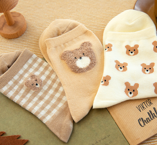 Title 5, Cute Bear Girls Socks Funny Animal Party Women ...