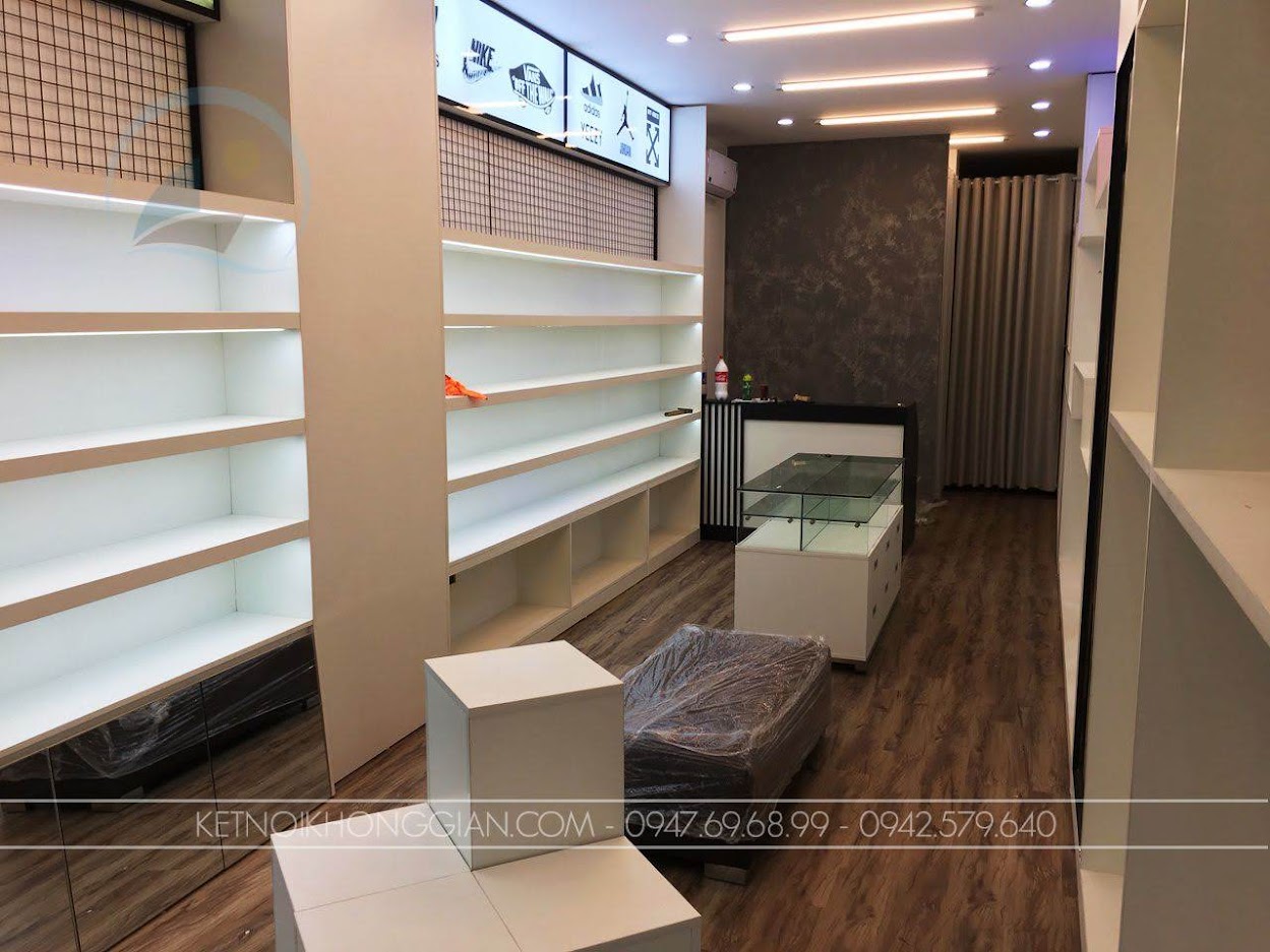 thiết kế thi công shop giày dép