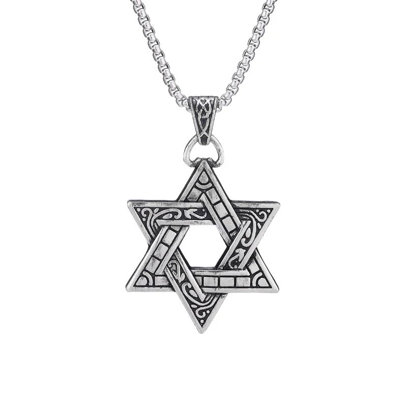 Metal Star Of David Necklace Chain