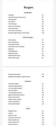 Burger Hangout menu 1