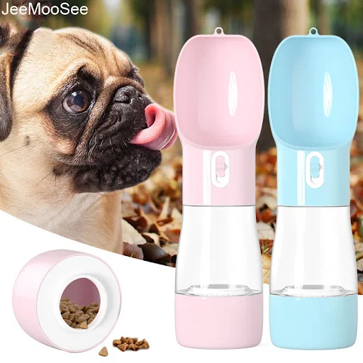 Pet Dog Water Bottle Feeder Bowl Portable Water Food Bottle Pets Outdoor Travel Drinking Dog Bowls Water Bowl for Dogs