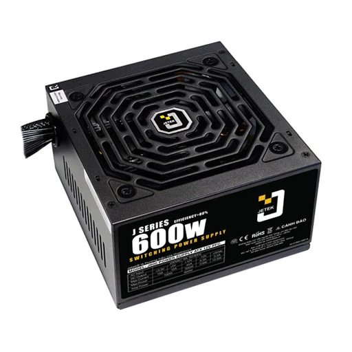 Nguồn máy tính Jetek J600 600W P.PFC