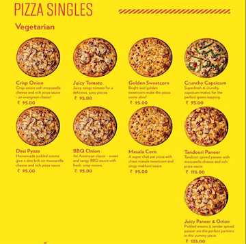 Pizza Punjabi menu 