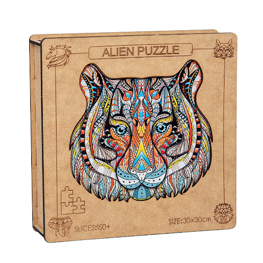 Title 1, Animal Head Plane Puzzle Wooden construction to...