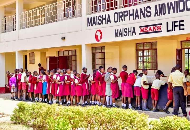 Vulnerable children who are supported by Maisha Project in Kisumu county.