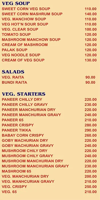 Sheetal Veg & Non Veg menu 
