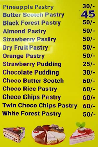 Dinshaws Ice Cream Vasavi Bakery menu 1