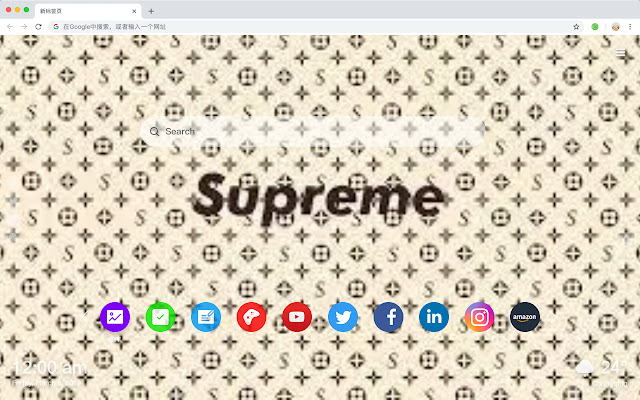 Supreme HD New Tabs Popular Brands Themes